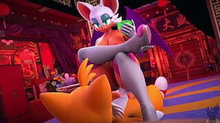 Тейлз х Руж - порно видео